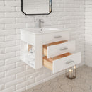 1906  30" Bathroom Vanity Wall Mount Set(Left Side Shelf)