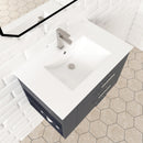 1906  30" Bathroom Vanity Wall Mount Set(Left Side Shelf)