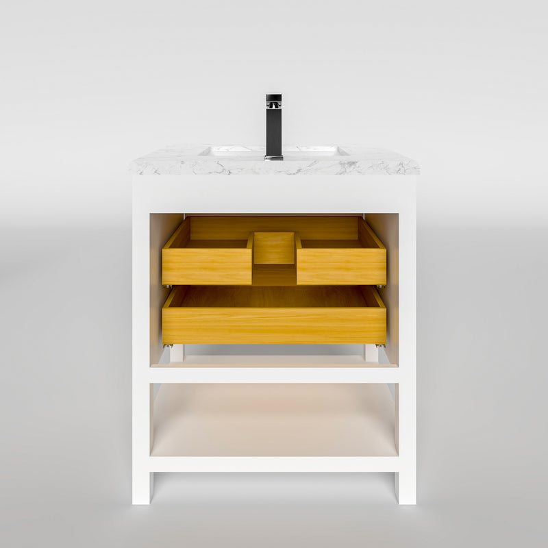 1912  30" Bathroom Vanity Cabinet Set