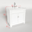 1917  36" Bathroom Vanity Cabinet Set