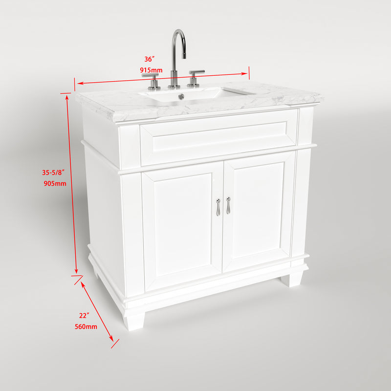 1917  36" Bathroom Vanity Cabinet Set
