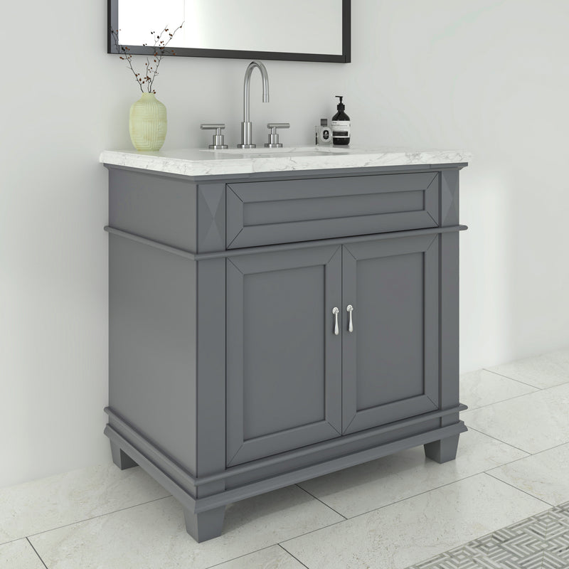 1917  36" Bathroom Vanity Cabinet Set