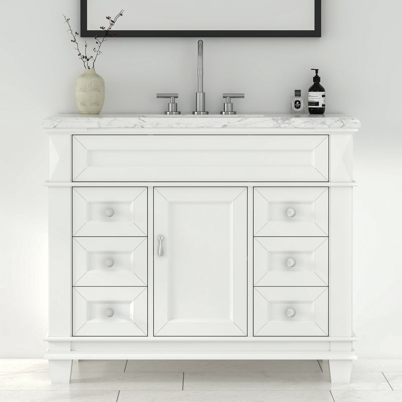 1917  42" Bathroom Vanity Cabinet Set