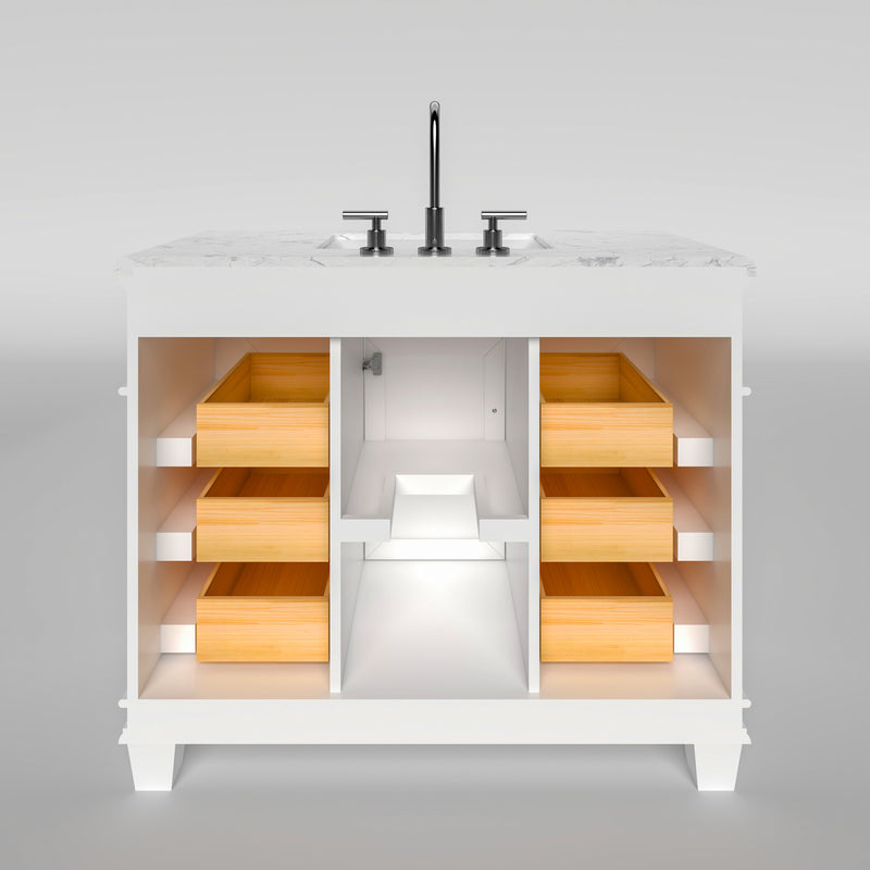 1917  42" Bathroom Vanity Cabinet Set