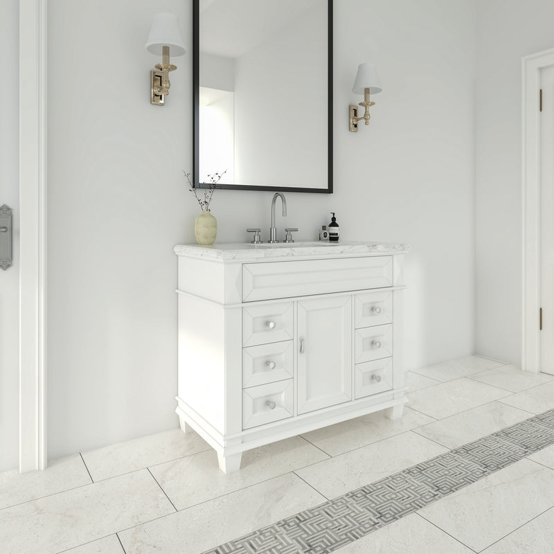 1917  42" Bathroom Vanity Cabinet Set