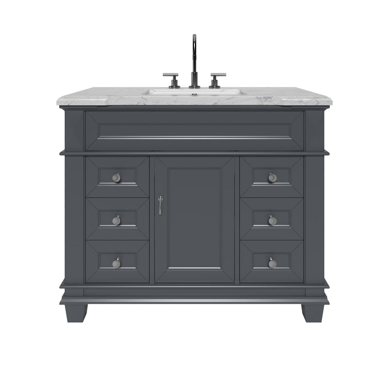 1917  42" Bathroom Vanity Cabinet Set