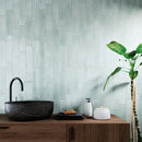 Cyra 2.95"x11.81" Polished Ceramic Subway Wall Tile