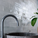 Cyra 2.95"x11.81" Polished Ceramic Subway Wall Tile
