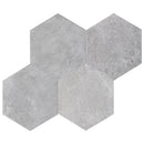 Dakota 7.87"x9.45" Matte Porcelain Floor and Wall Tile - Base Gray