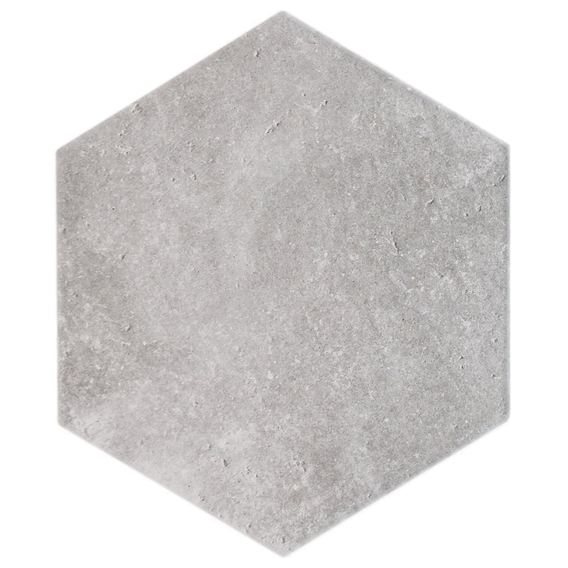 Dakota 7.87"x9.45" Matte Porcelain Floor and Wall Tile - Base Gray