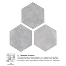 Dakota 7.87"x9.45" Matte Porcelain Floor and Wall Tile - Base Gray