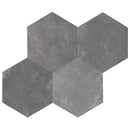 Dakota 7.87"x9.45" Matte Porcelain Floor and Wall Tile - Base Grafito