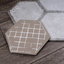 Dakota 7.87"x9.45" Matte Porcelain Floor and Wall Tile - Décor Gray