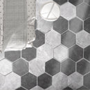 Dakota 7.87"x9.45" Matte Porcelain Floor and Wall Tile - Décor Gray