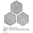 Dakota 7.87"x9.45" Matte Porcelain Floor and Wall Tile - Décor Gray