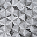 IRIS 7.7"x8.9" Matte Porcelain Floor and Wall Tile - Gray