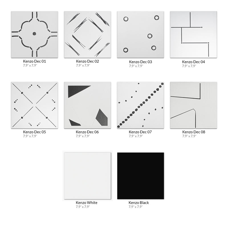 Kenzo 7.9"x7.9" Matte Porcelain Floor and Wall Tile - Dec 04
