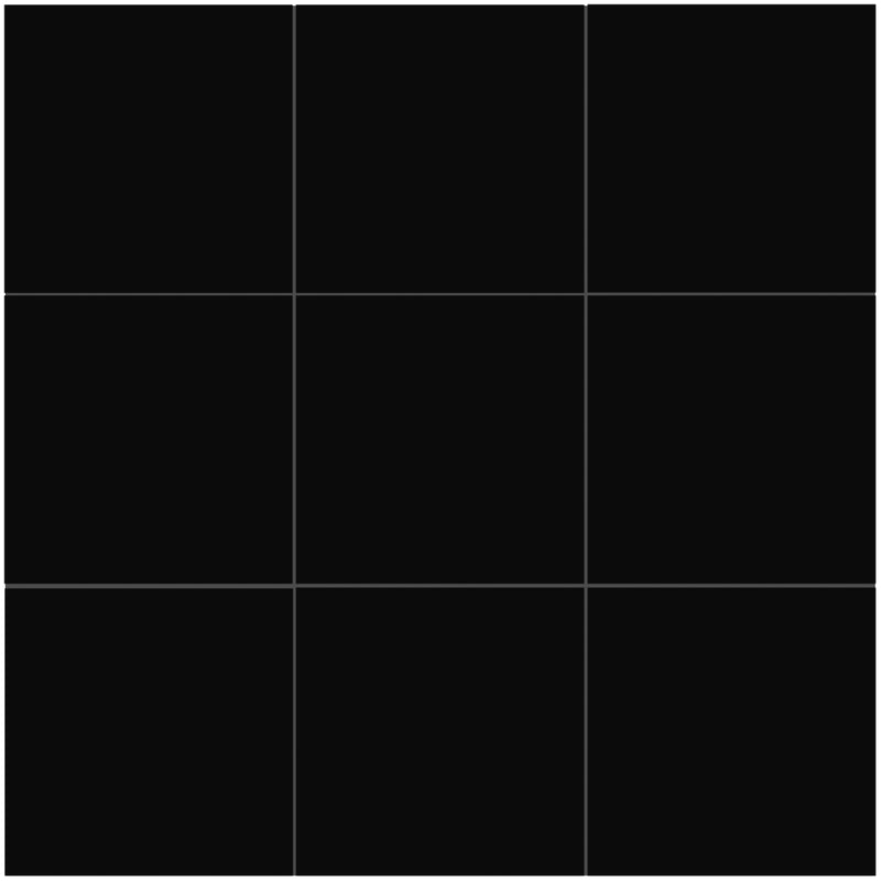 Kenzo 7.9"x7.9" Matte Porcelain Floor and Wall Tile - Black