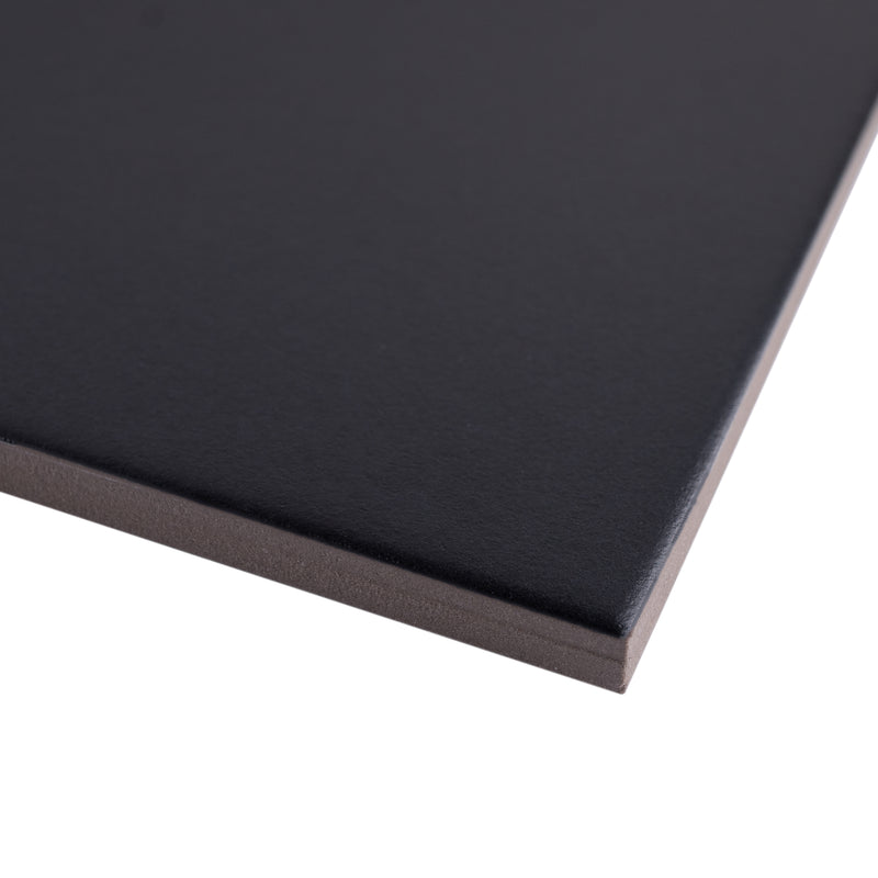 Kenzo 7.9"x7.9" Matte Porcelain Floor and Wall Tile - Black