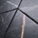 ELEGANCE 3.15"x15.75" Matte Porcelain Floor and Wall Tile - Marquina Gold