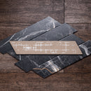 ELEGANCE 3.15"x15.75" Matte Porcelain Floor and Wall Tile - Marquina Gold