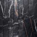 ELEGANCE 3.15"x15.75" Matte Porcelain Floor and Wall Tile - Marquina Gold