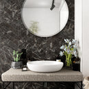 ELEGANCE 3.15"x15.75" Matte Porcelain Floor and Wall Tile - Marquina Gold