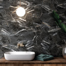 ELEGANCE 7.7"x8.9" Matte Porcelain Floor and Wall Tile - Marquina Gold