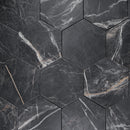 ELEGANCE 7.7"x8.9" Matte Porcelain Floor and Wall Tile - Marquina Gold