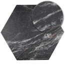 ELEGANCE 7.7"x8.9" Matte Porcelain Floor and Wall Tile - Marquina Gold