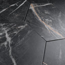ELEGANCE 7.7"x8.9" Matte Porcelain Floor and Wall Tile - Marquina Gold