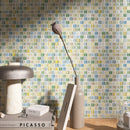 Mediterranean Gold 11.82 in. x 11.82 in. Squares Glossy Glass Mosaic Tile