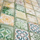 Mediterranean Gold 11.82 in. x 11.82 in. Squares Glossy Glass Mosaic Tile