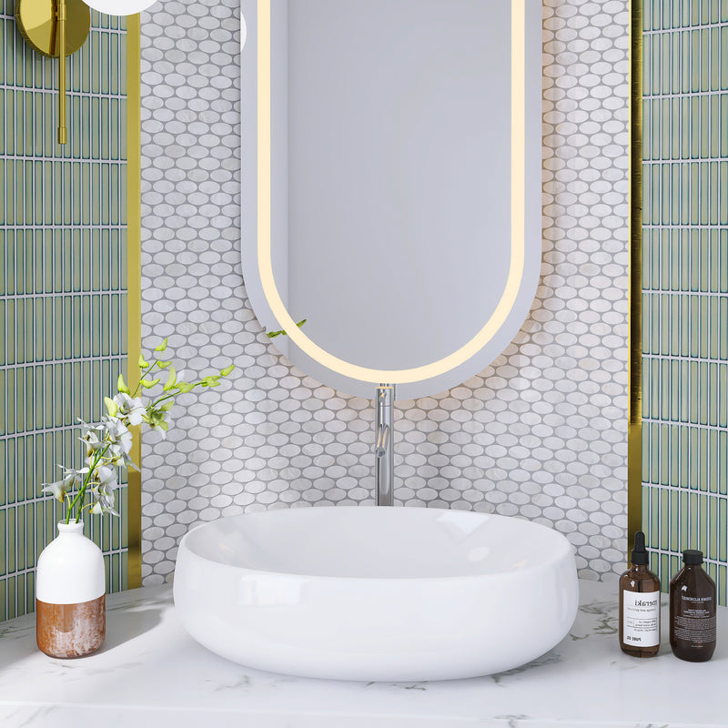 MPS-03  Mother Of Pearl Series - Ellipsy Mosaic Tile