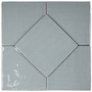 NEW COUNTRY 5.9"x5.9" Polished Ceramic Wall Tile - Powder Blue
