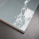 NEW COUNTRY 5.9"x5.9" Polished Ceramic Wall Tile - Powder Blue