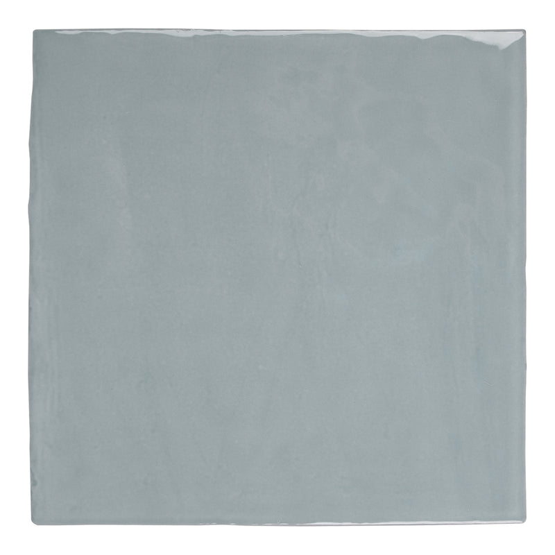 NEW COUNTRY 5.9"x5.9" Polished Ceramic Wall Tile - Powder Blue