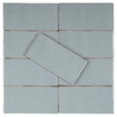 NEW COUNTRY 2.95"x5.9" Polished Ceramic Wall Tile - Powder Blue