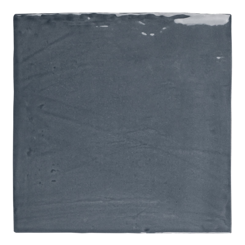 NEW COUNTRY 5.9"x5.9" Polished Ceramic Wall Tile - Deep Blue