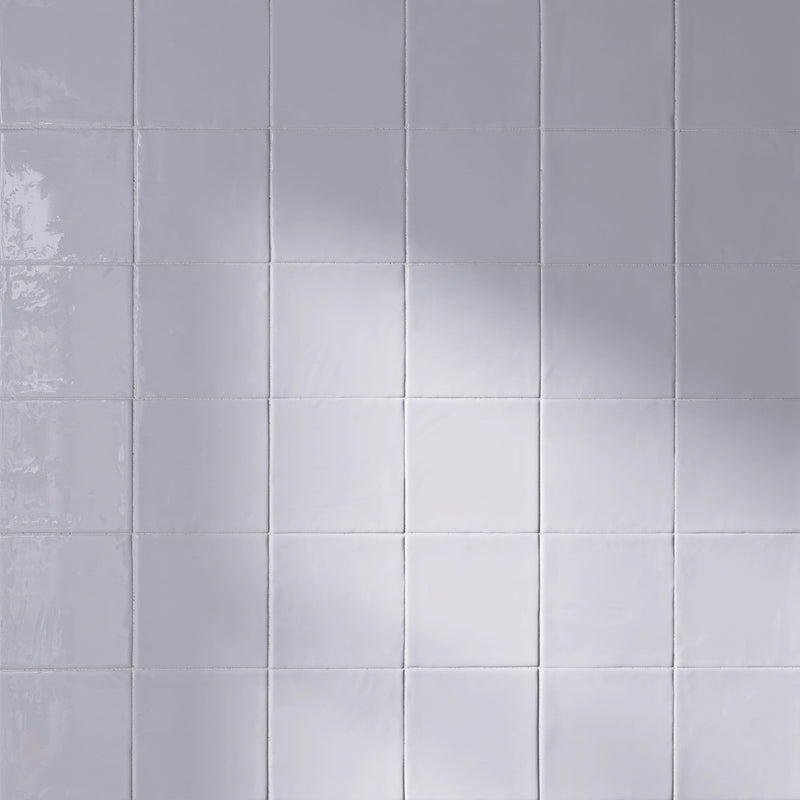 NEW COUNTRY 5.9"x5.9" Polished Ceramic Wall Tile - White