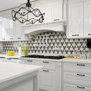 Natural Dorato White Gold 11.11 in. x 9.61 in. Hexagon Polished Marble Mosaic Tile