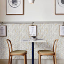 Natural Dorato White Gold 11.42 in. x 13.39 in. Hexagon Polished Marble Mosaic Tile