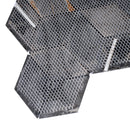 Natural Dorato Black Gold 11.42 in. x 13.39 in. Hexagon Polished Marble Mosaic Tile