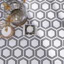 ONTARIO 9"x10" Porcelain Stone Look Hexagon Floor and Wall Tile Matt