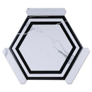 ONTARIO 9"x10" Porcelain Stone Look Hexagon Floor and Wall Tile Matt