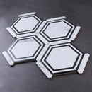 ONTARIO 9"x10" Porcelain Stone Look Hexagon Floor and Wall Tile Matt