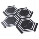 ONTARIO 9"x10" Porcelain Stone Look Hexagon Floor and Wall Tile Matt