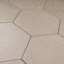 ELEGANCE 7.7"x8.9" Matte Porcelain Floor and Wall Tile - Beige