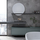 ELEGANCE 7.7"x8.9" Matte Porcelain Floor and Wall Tile - Dark Gray