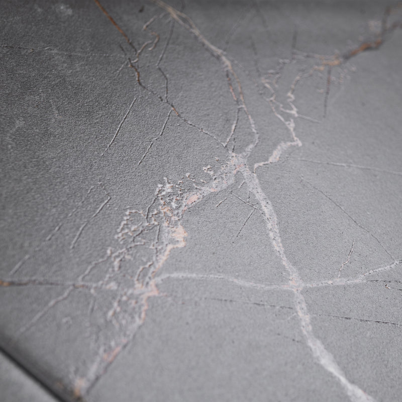 ELEGANCE 7.7"x8.9" Matte Porcelain Floor and Wall Tile - Dark Gray